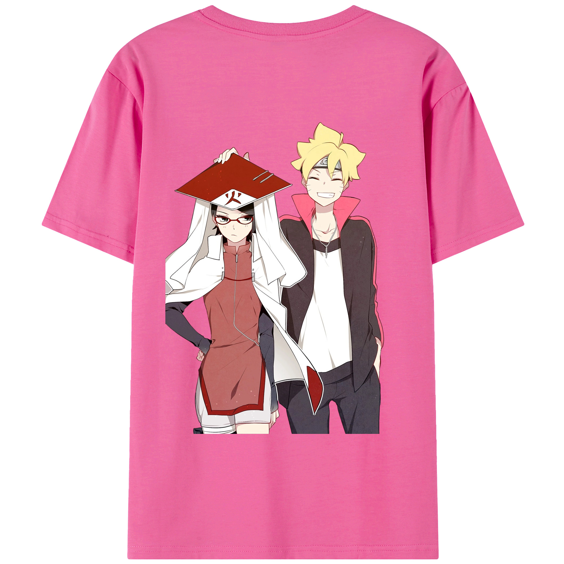 （画像用） NARUTO -ナルト- うちは サラダ Uchiha Sarada レディース半袖Tシャツ(バックプリント)